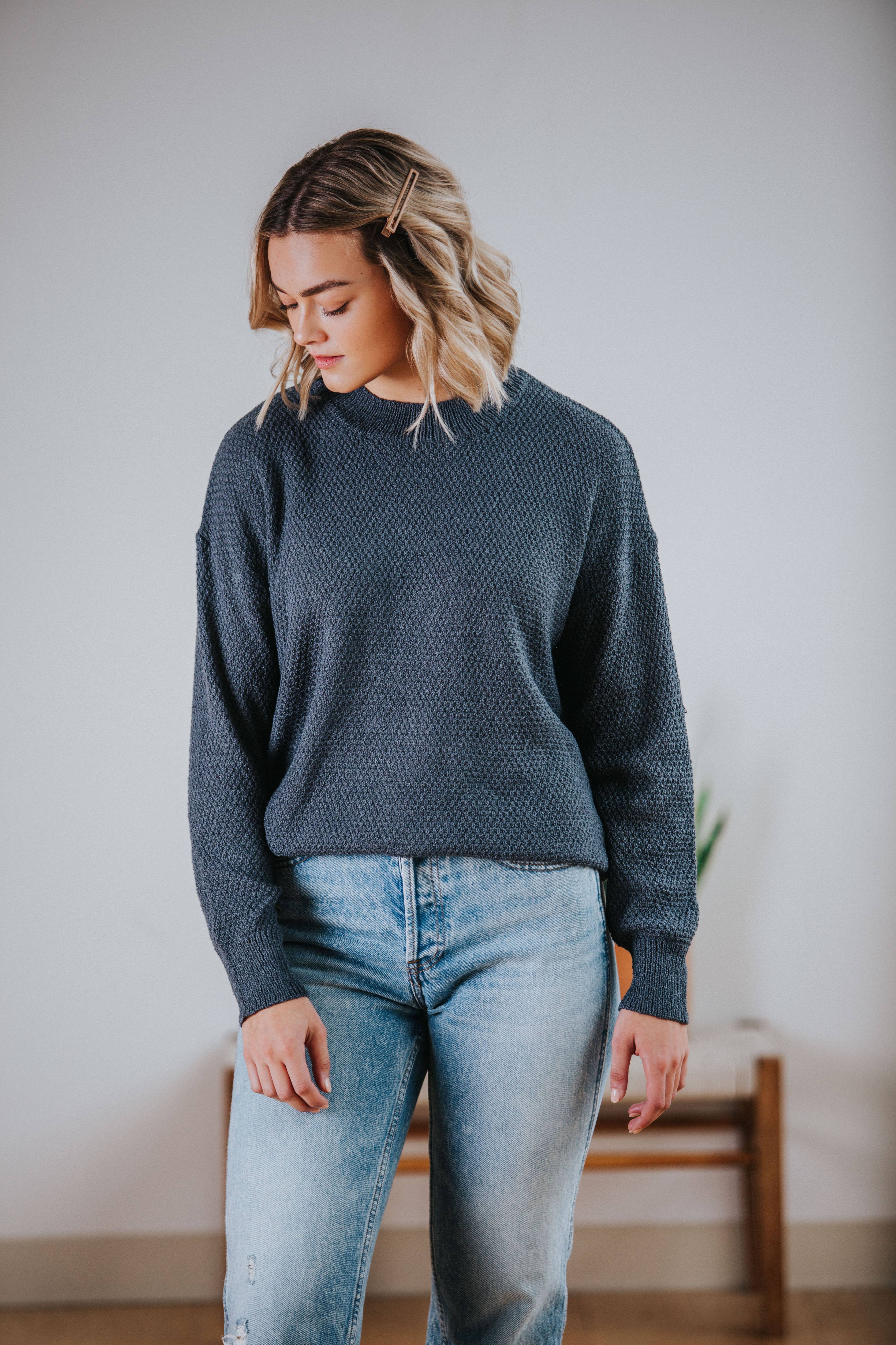 Micaela Sweater in Charcoal – Nell and Rose