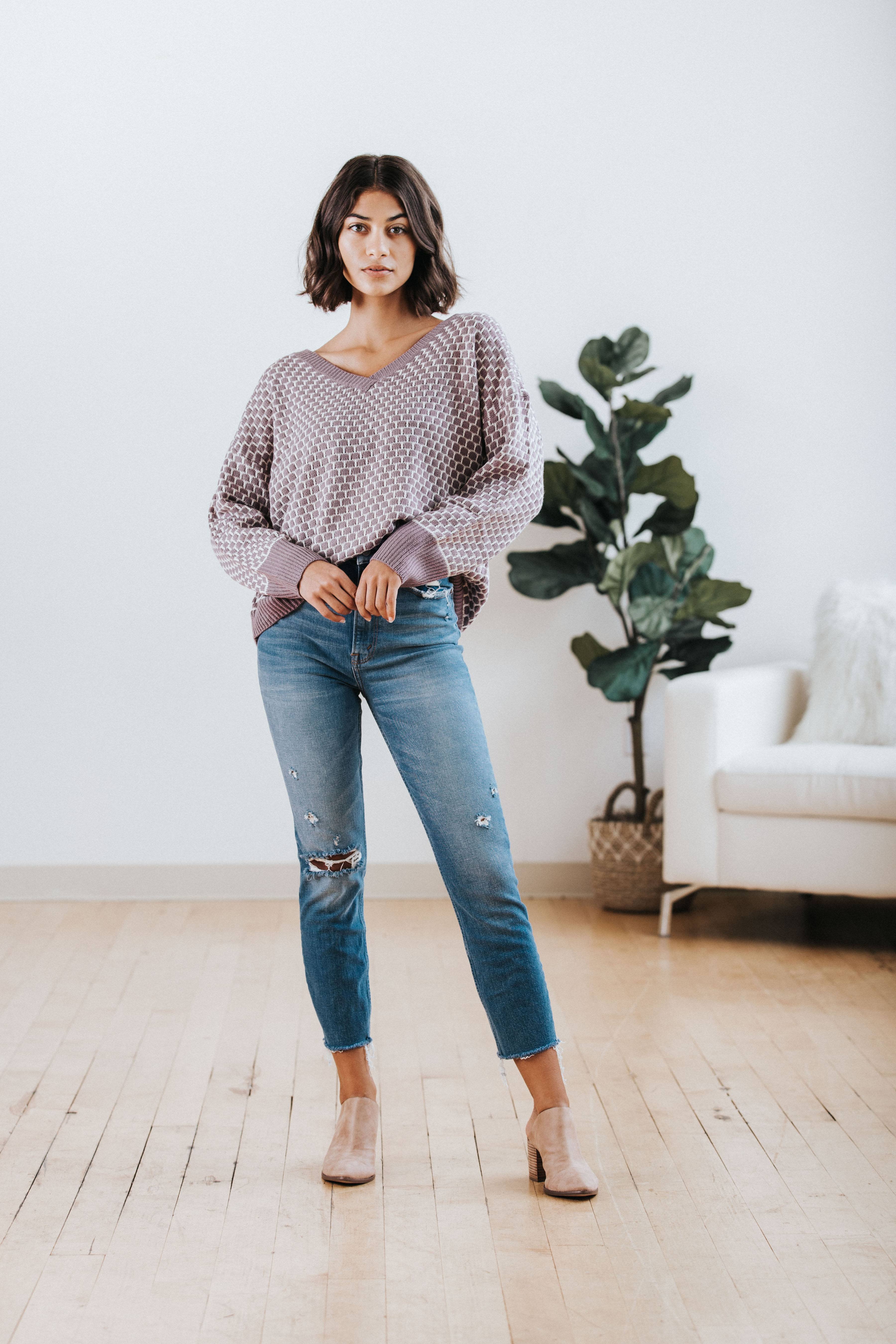 Carson Honeycomb Sweater – Nell and Rose